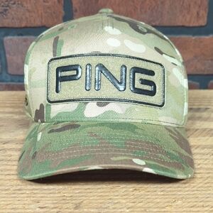 Ping Green and Brown Camo Cap
